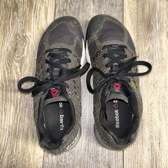 Reebok Crossfit Nano 5.0 V72419 Black Gray Womens Size 7 Running Sneaker Shoes - Picture 8 of 11